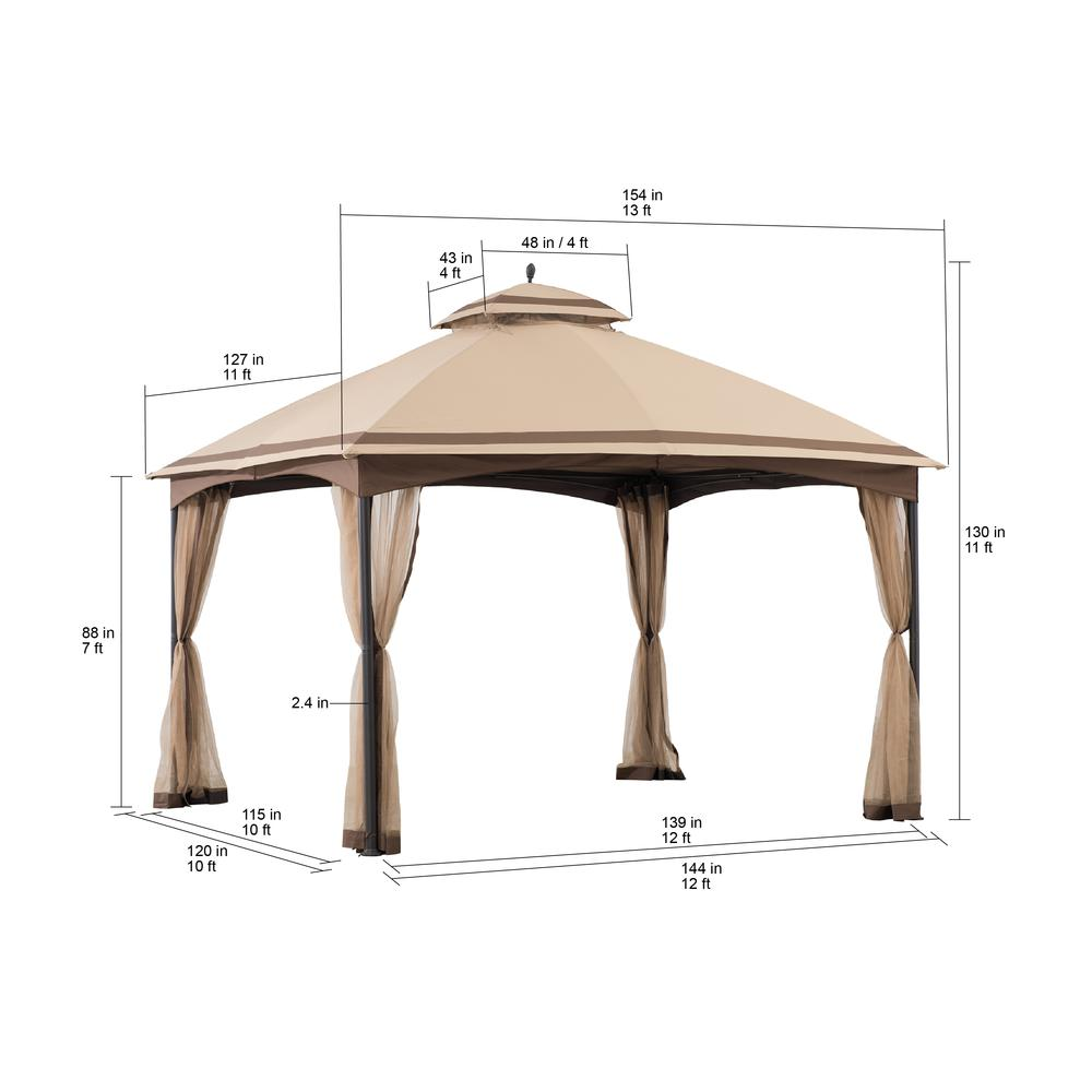 2-tier Steel Gazebo