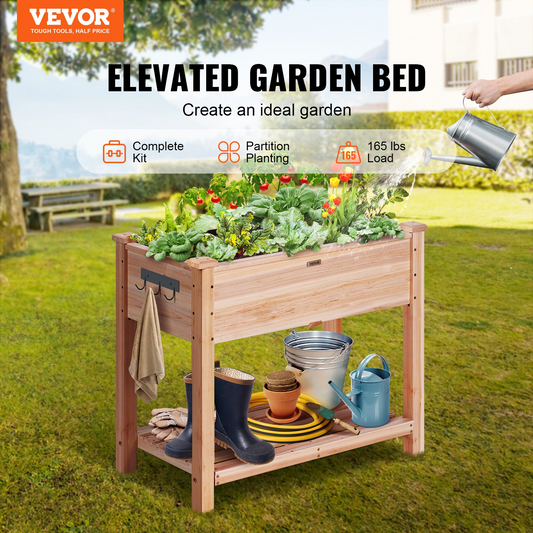 Wooden Raised Garden Bed Planter Box