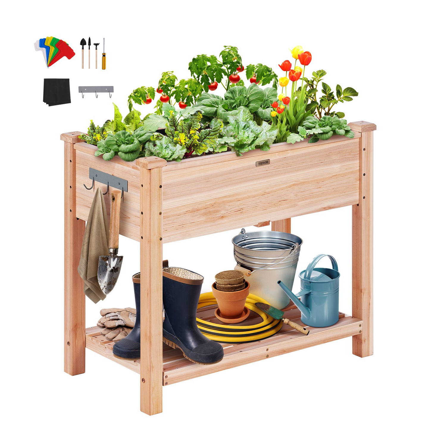 Wooden Raised Garden Bed Planter Box