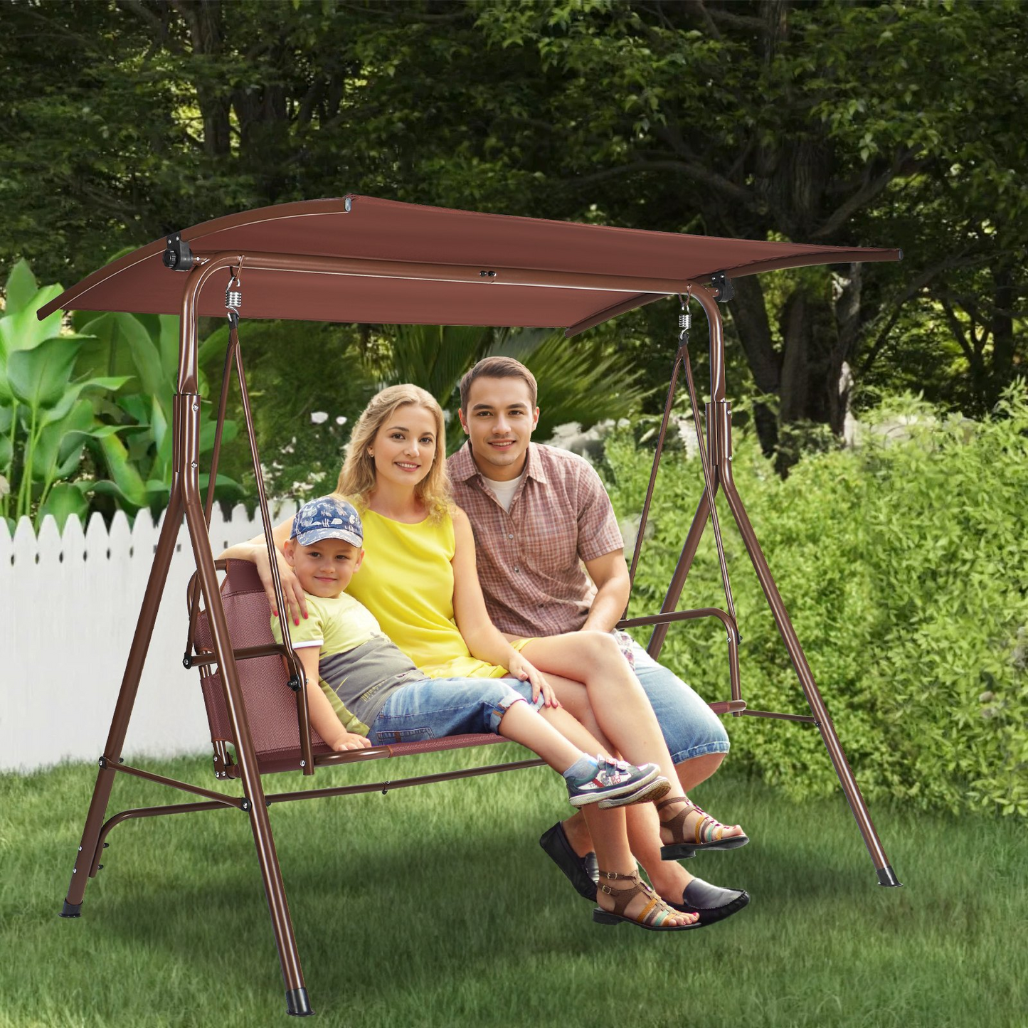 3-Person Patio Swing Chair