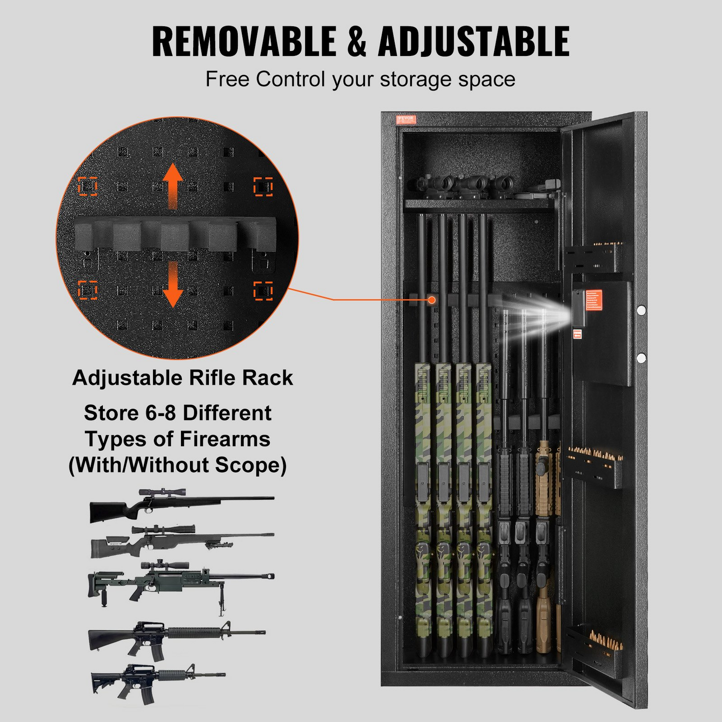 6-8 Rifles Gun Safe