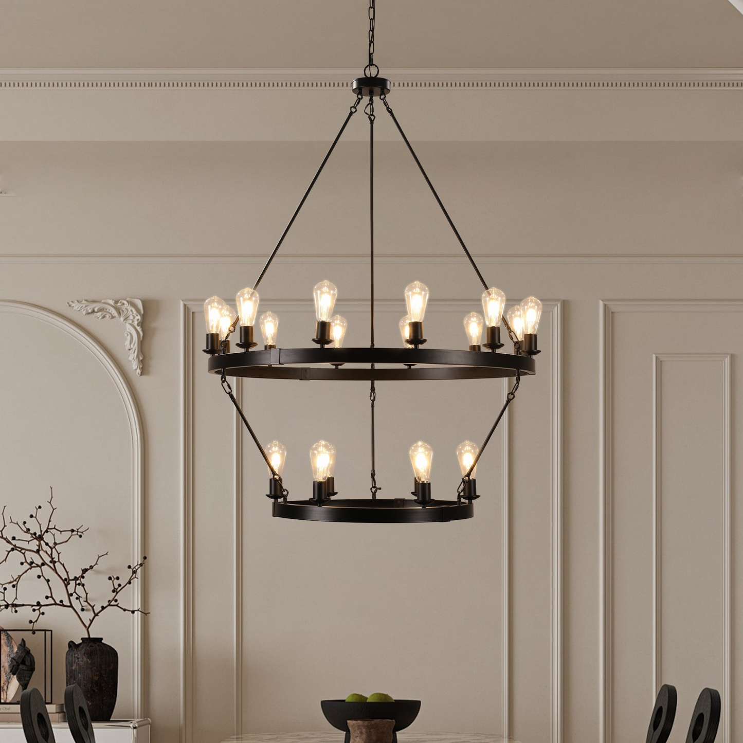 (NEW SKU:W1340P206659) Retro style chandelier