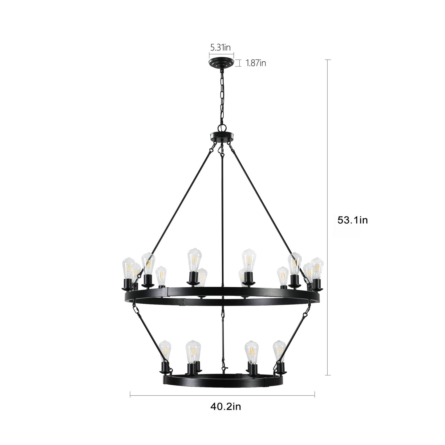 (NEW SKU:W1340P206659) Retro style chandelier