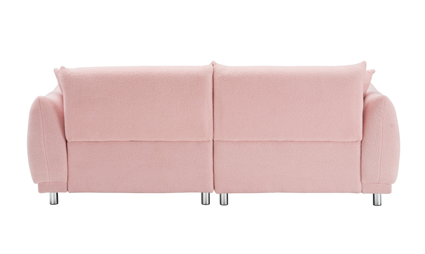 teddy pink sofa