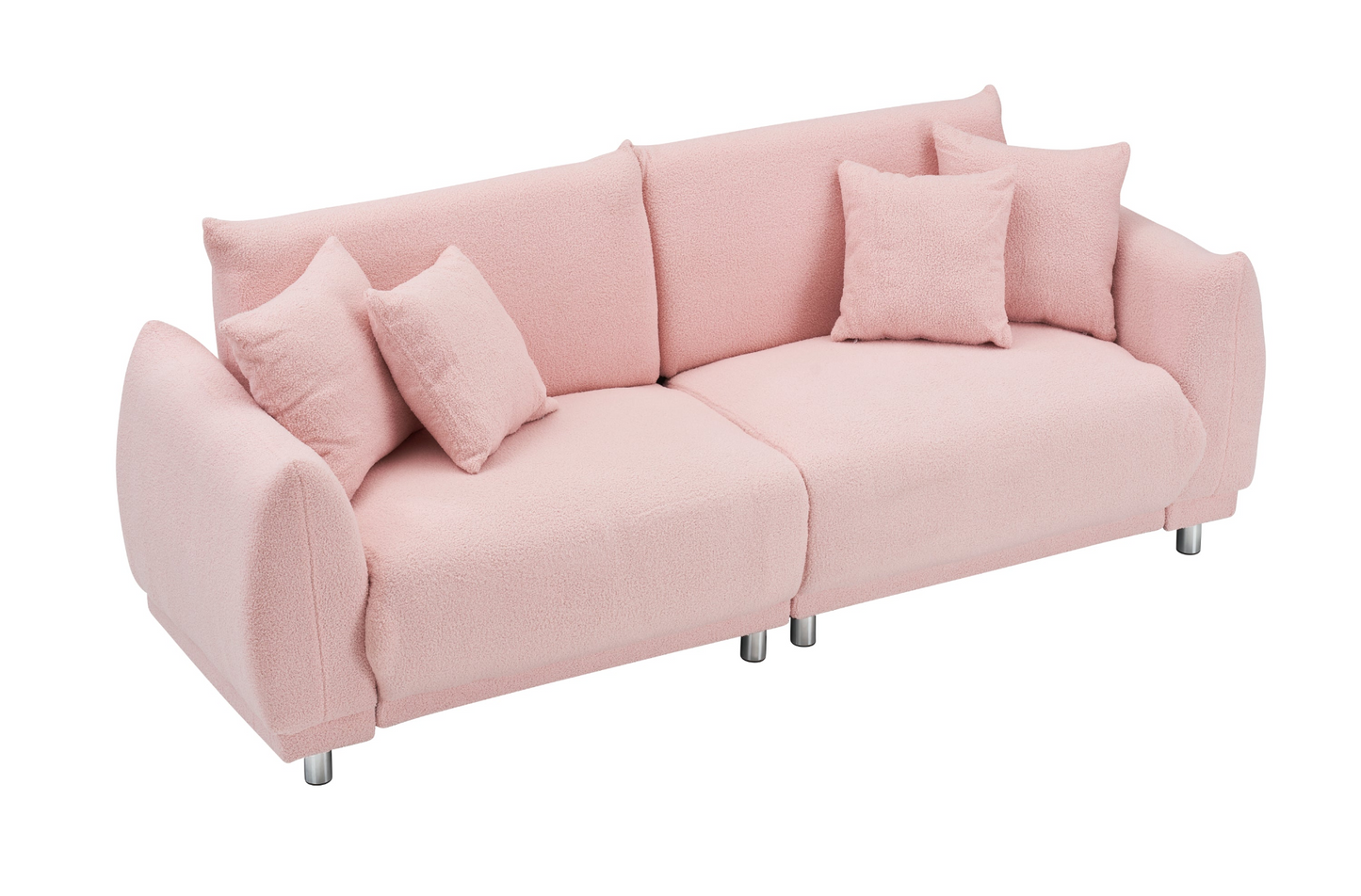 teddy pink sofa