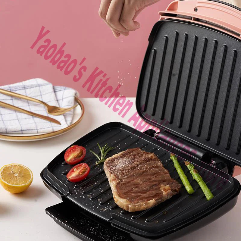 220V Beef Steak Machine Commercial Griddle Electric Griddle Grill Household Non-Stick Pan Steak Machine 1000W