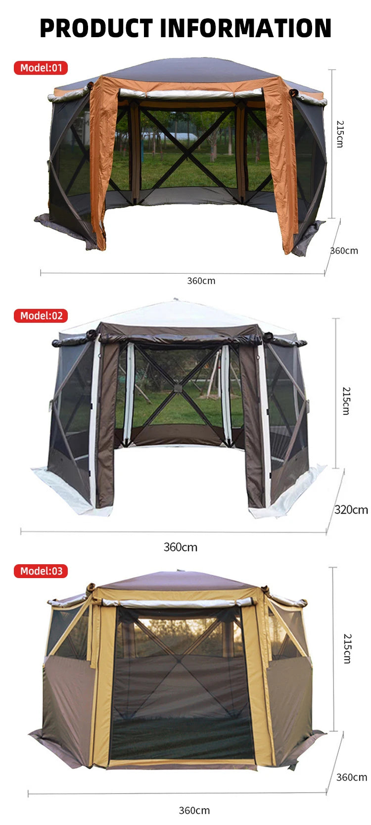 Automatic Camping Tent  Waterproof Tent Four Season Yurt 6 To 10 People  For Outdoor Travel