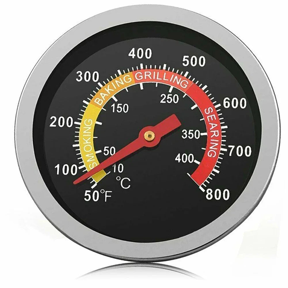 Stainless Steel Barbecue Thermometer Oven Temp Gauge 10~400℃ BBQ Smoker Grill Home Kitchen Food Meat Temperature Gauge