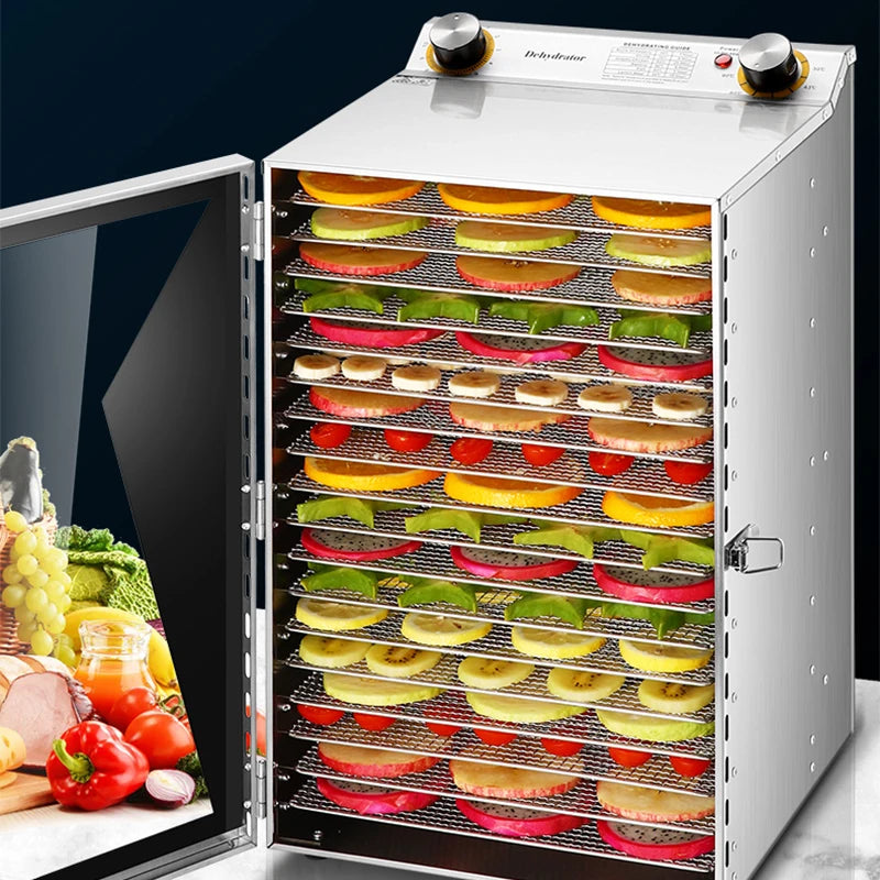 AB01 Dry fruit machine 18 layer warm drying air drying machine food vegetable meat dehydration small multi-functional