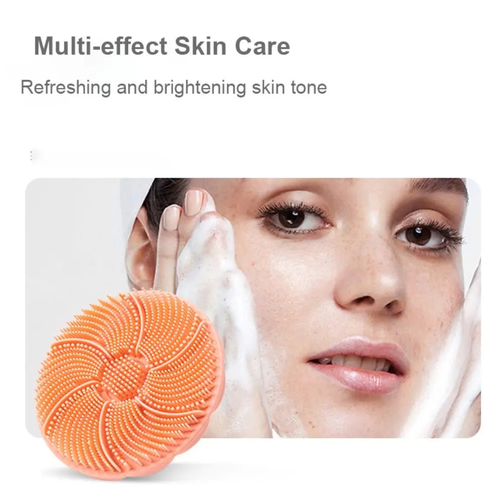 Soft Silicone Face Cleansing Brush Women Men Deep Manual Massage Brush Mini Skin Care Exfoliating Multifunctional Cleanser Tool