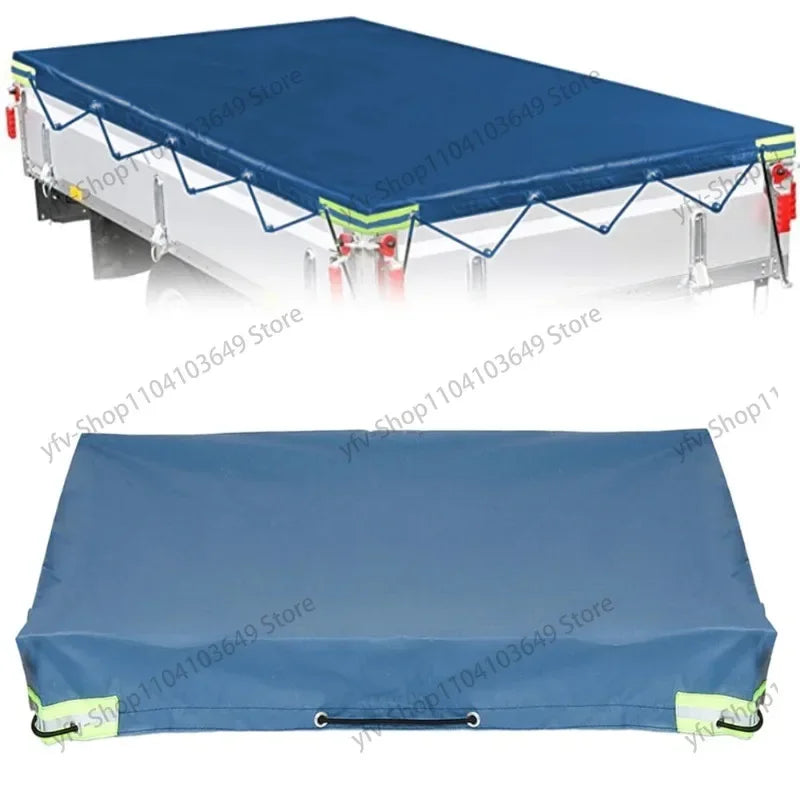 Tarpaulin Trailer Cover Dustproof Windproof Trailer Cloth For Trailer's Supplies Waterproof   Dust-proof General Purpose