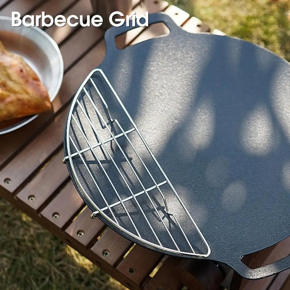 Stainless Steel Grill Mesh Steam Rack Barbecue Grid Heat-resistant Reusable Non-stick Barbecue Frying Pan Cooking Baking Net