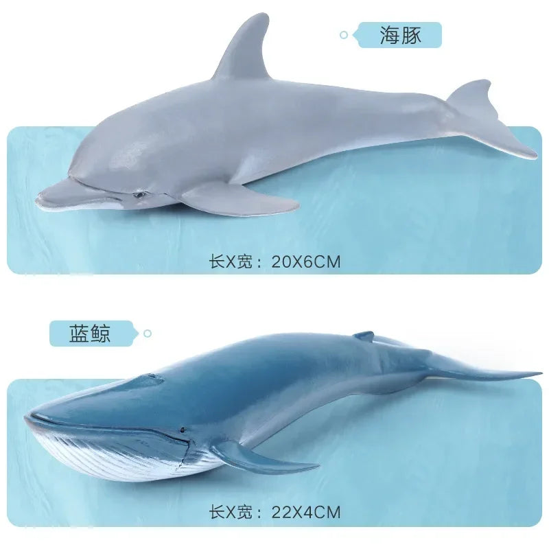 12 Styles Simulated Marine Sea Life Whale Shark Model Ocean Animals Dolphin Creative Home Decor Toys For Children Christmas Gift