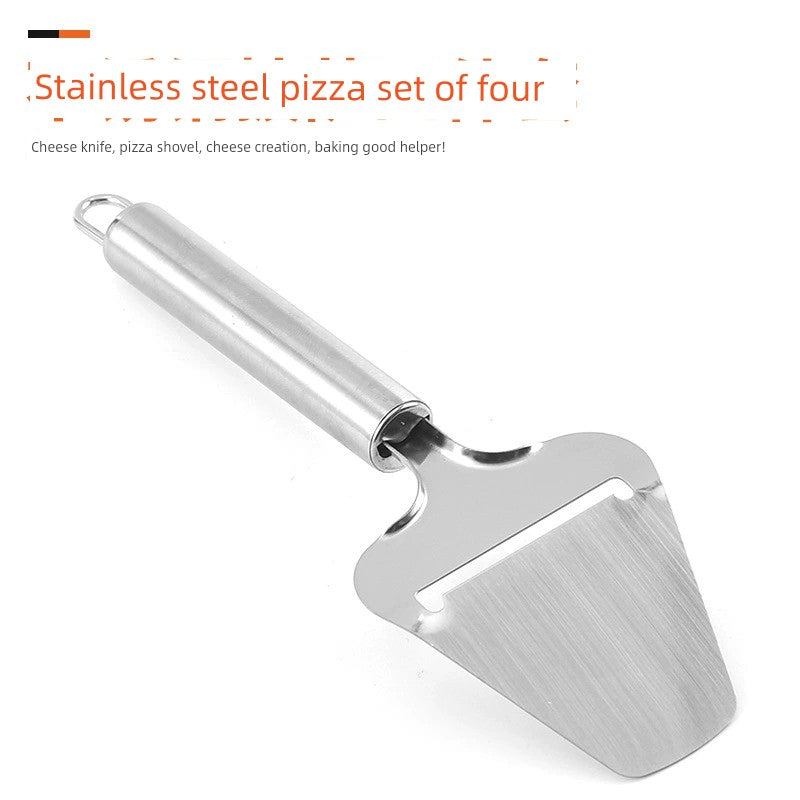 Stainless Steel Pizza Shovel Cake Shovel Triangle Shovel Cheese Shovel Baking Tool Cheese Grater Cheese Knife Small Slotted Turner Baking