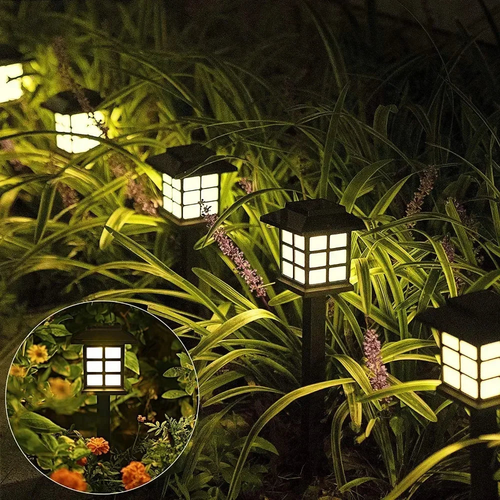 2PCS/Set Outdoor LED Lighting Solar Courtyard Lights Palace Lights Plug-in Lawn Mini Solar Lights Waterproof Lawn Lamp