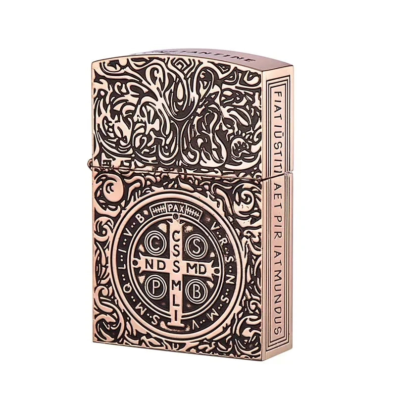 ZORRO Retro High End Waterproof Sealed Armor Constantine Kerosene Lighter Hinge Metal Petrol Lighter Men's Gift For Collection