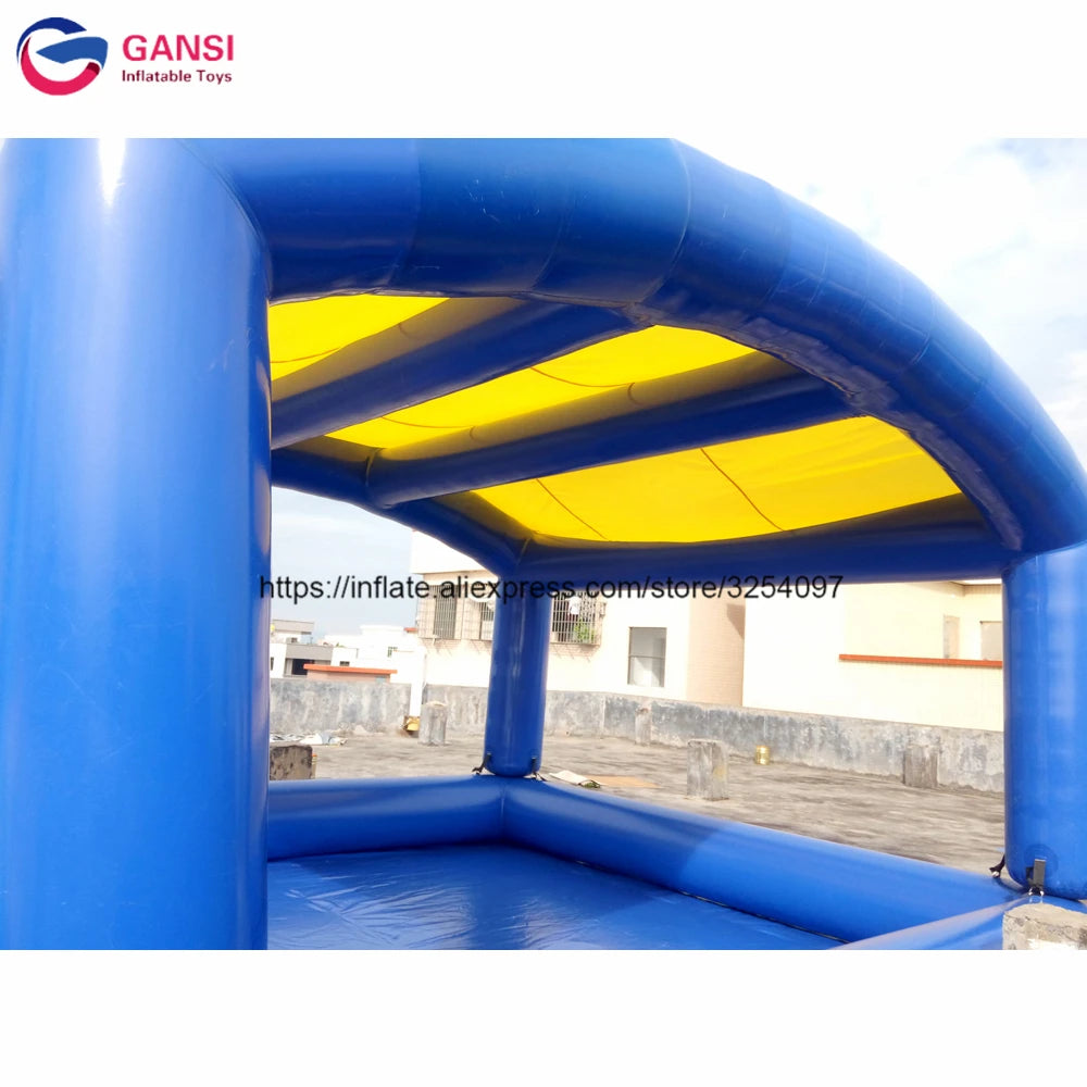 0.9Mm Pvc Kids Playing Swimming Pool Tent,Commercial Grade 5*5*0.65M Inflatable Water Pool With Tent