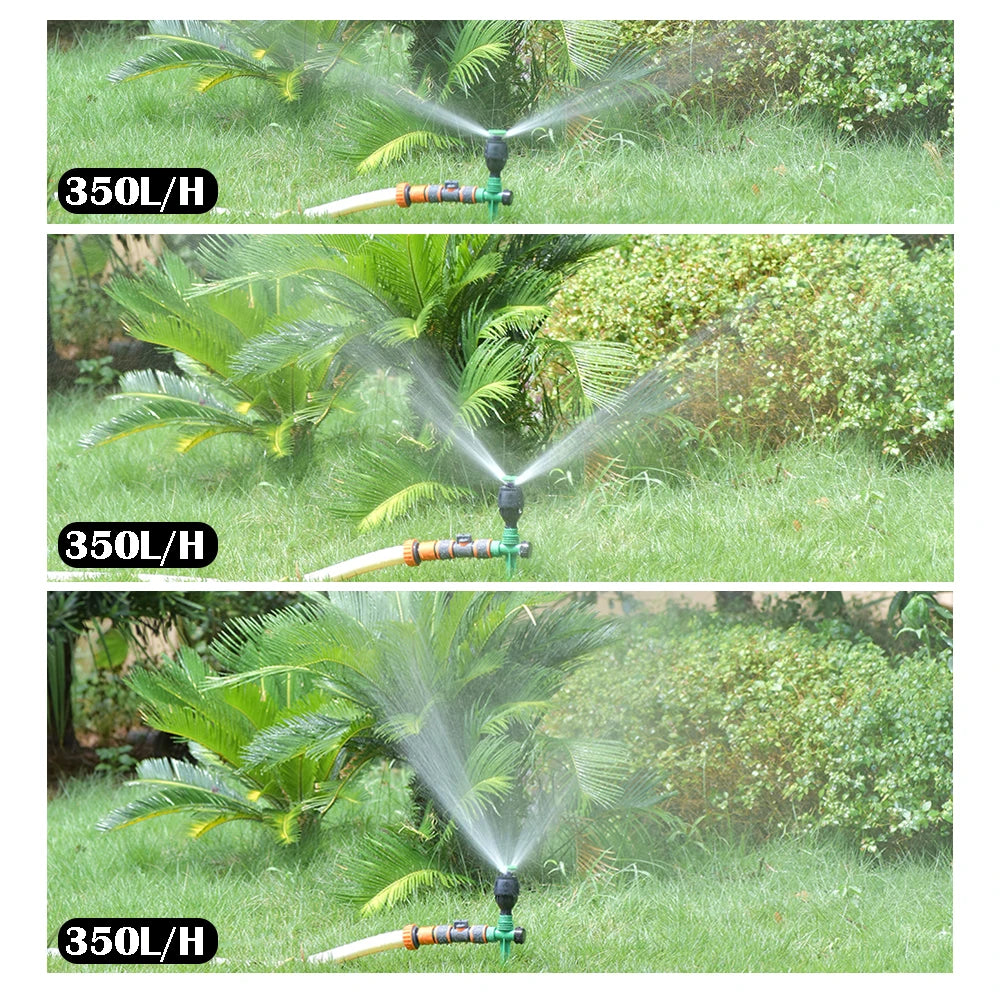 360 Degree Automatic Sprinklers Adjustable Spray Nozzles for Garden Lawn Rotating Watering System Agriculture Irrigation Tool