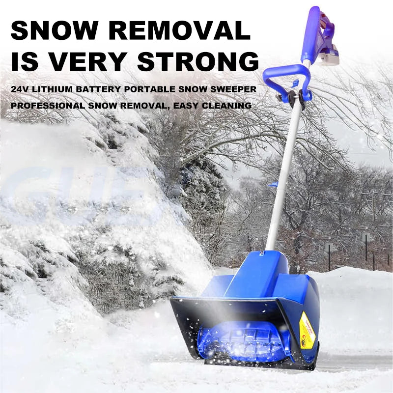 24V Electric Cordless Snow Sweeper Foldable Small Snow Removal Equipment Snow Shovel Snow Removal Machine Road Snow Remover