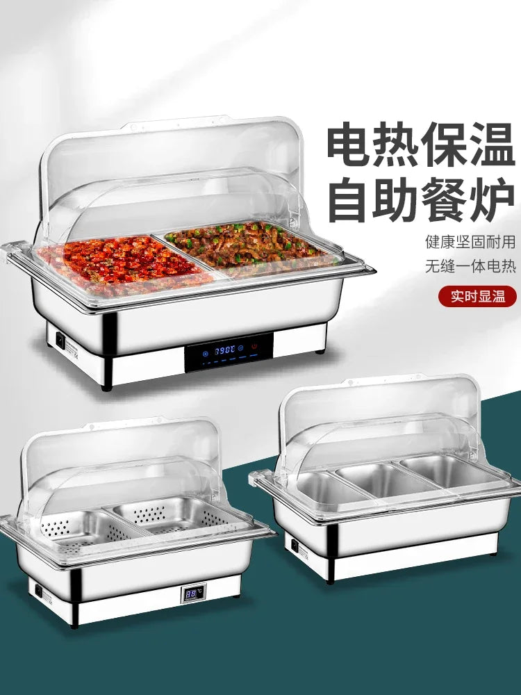 Stainless Steel Electric Food Warmer for Buffet Restaurant Catering Breakfast Warmer kitchen utensils