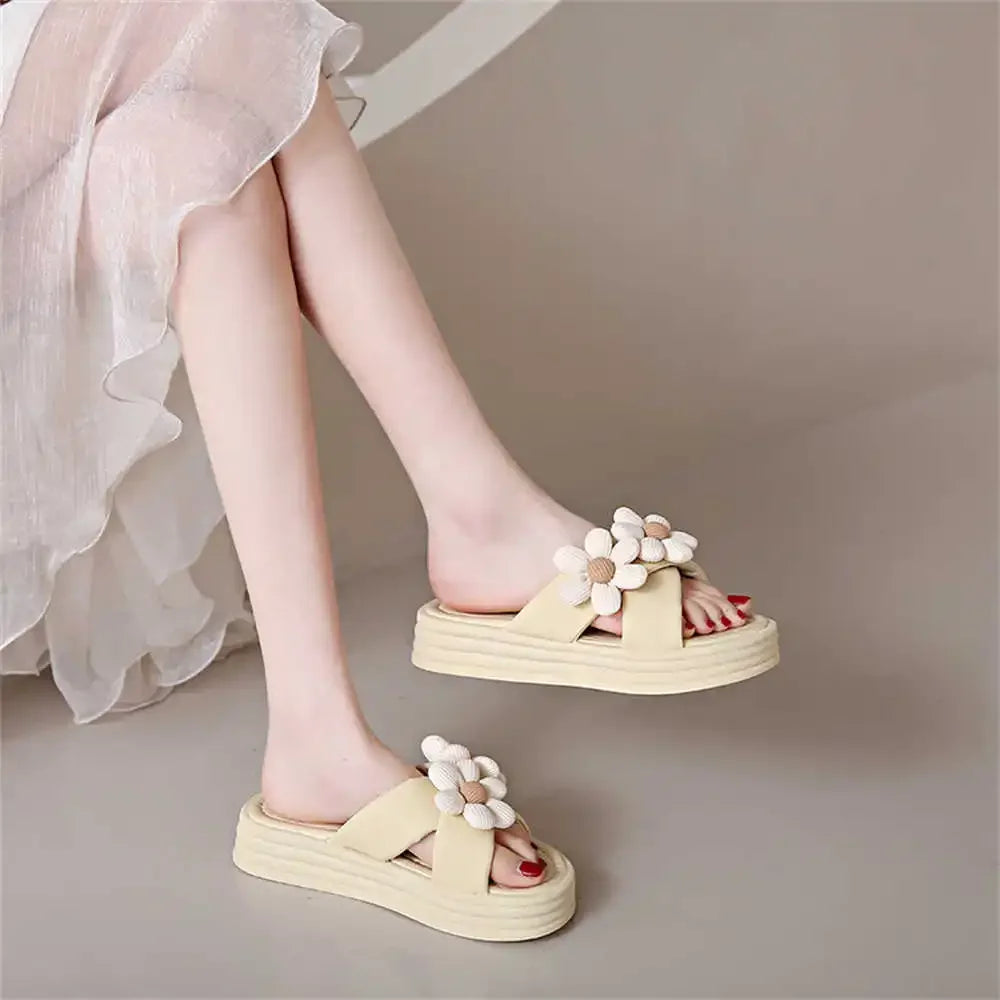 High Platform Open From The Back Slipper Luxury Brand Women's Gold Sandals Shoes Bestseller Products 2024 Sneakers Sports