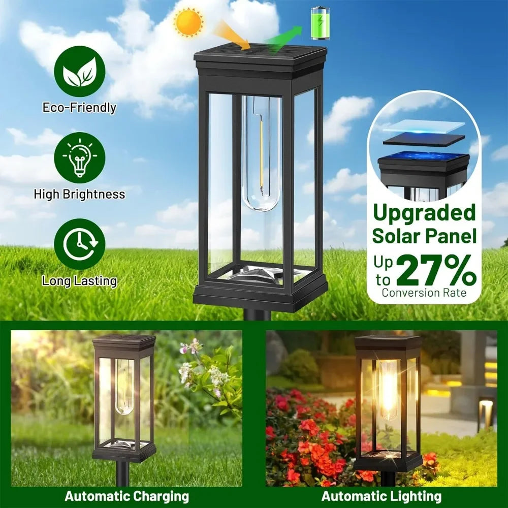 solar garden lights outdoor lights landscape light garden light solar lawn 8 Pack