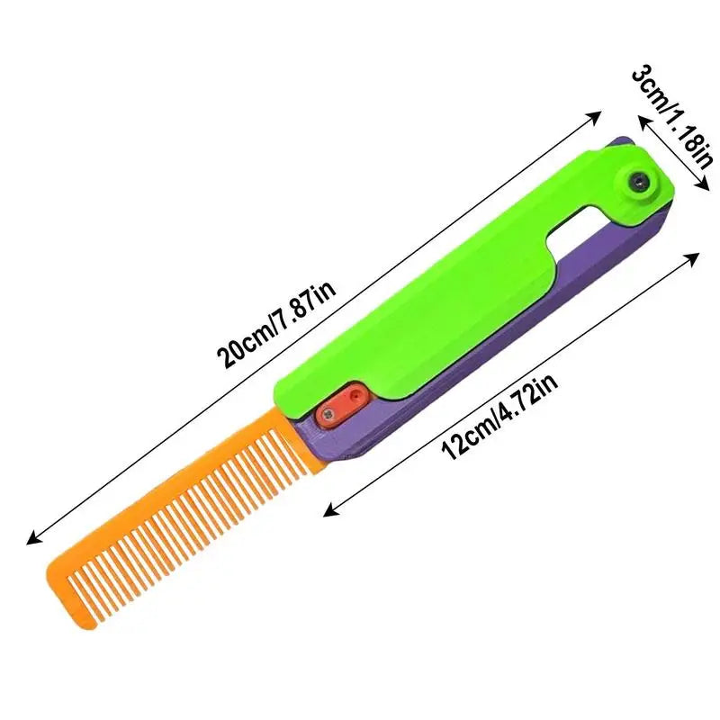 3D Printing Comb Toy 3D Sensory Toy Relaxing Toy Gravity Straight Out Comb Boost Focus And Relaxation Stocking Stuffers