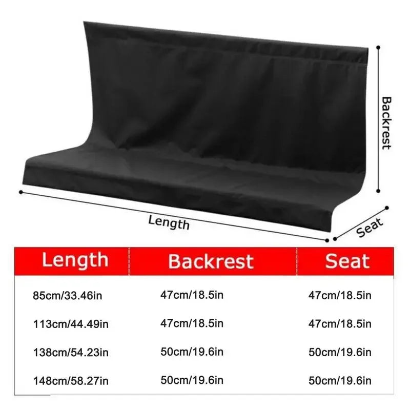 2/3 Seater Swing Cover Chair Bench Replacement Waterproof Patio Garden Outdoor Swing Case Chair Cushion Backrest Dust Cover