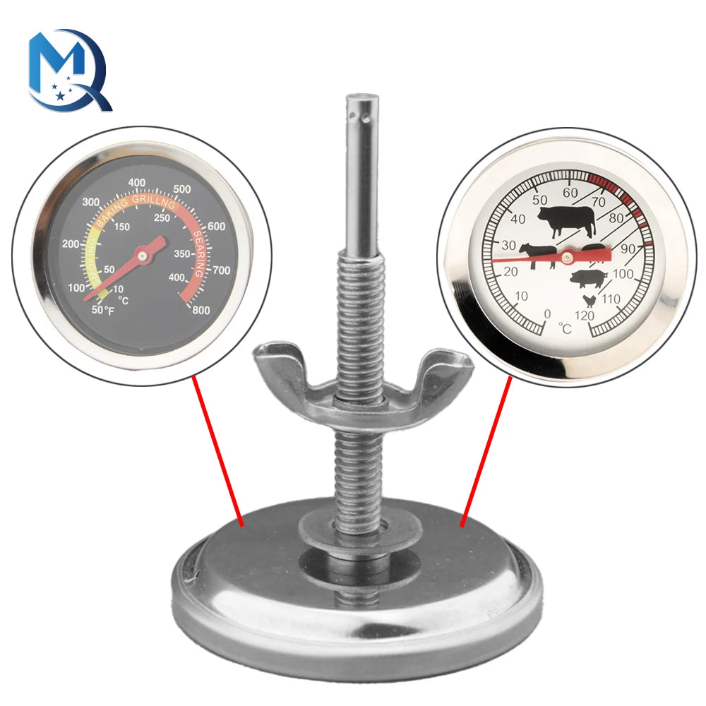 Instant Read Oven Thermometer for Kitchen Home Baking Household Cooking Temp Gauge 0-400℃ BBQ Smoker Grill Thermometer