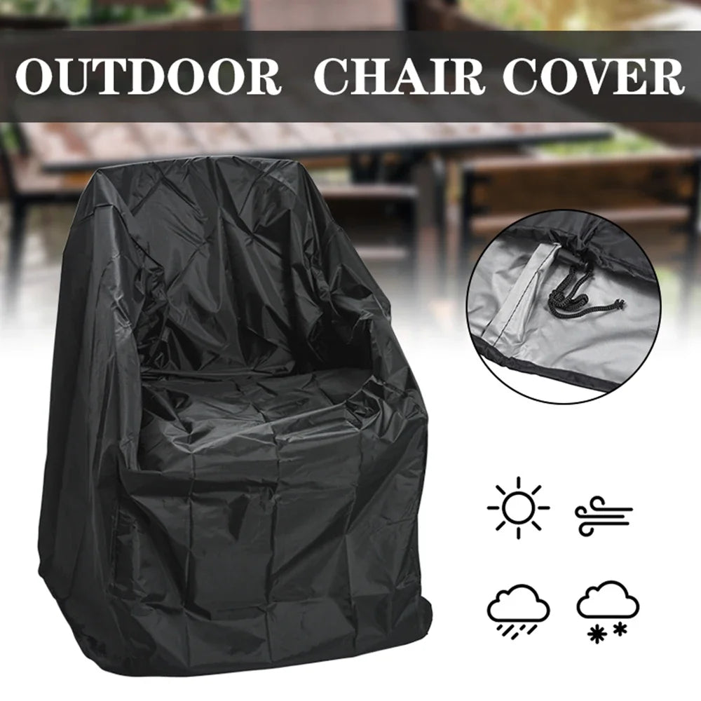 Stacked Chair Dust Cover Waterproof Dust-proof Patio Garden Protector Furniture Outdoor Sofa Armchair Universal Chair Organizer