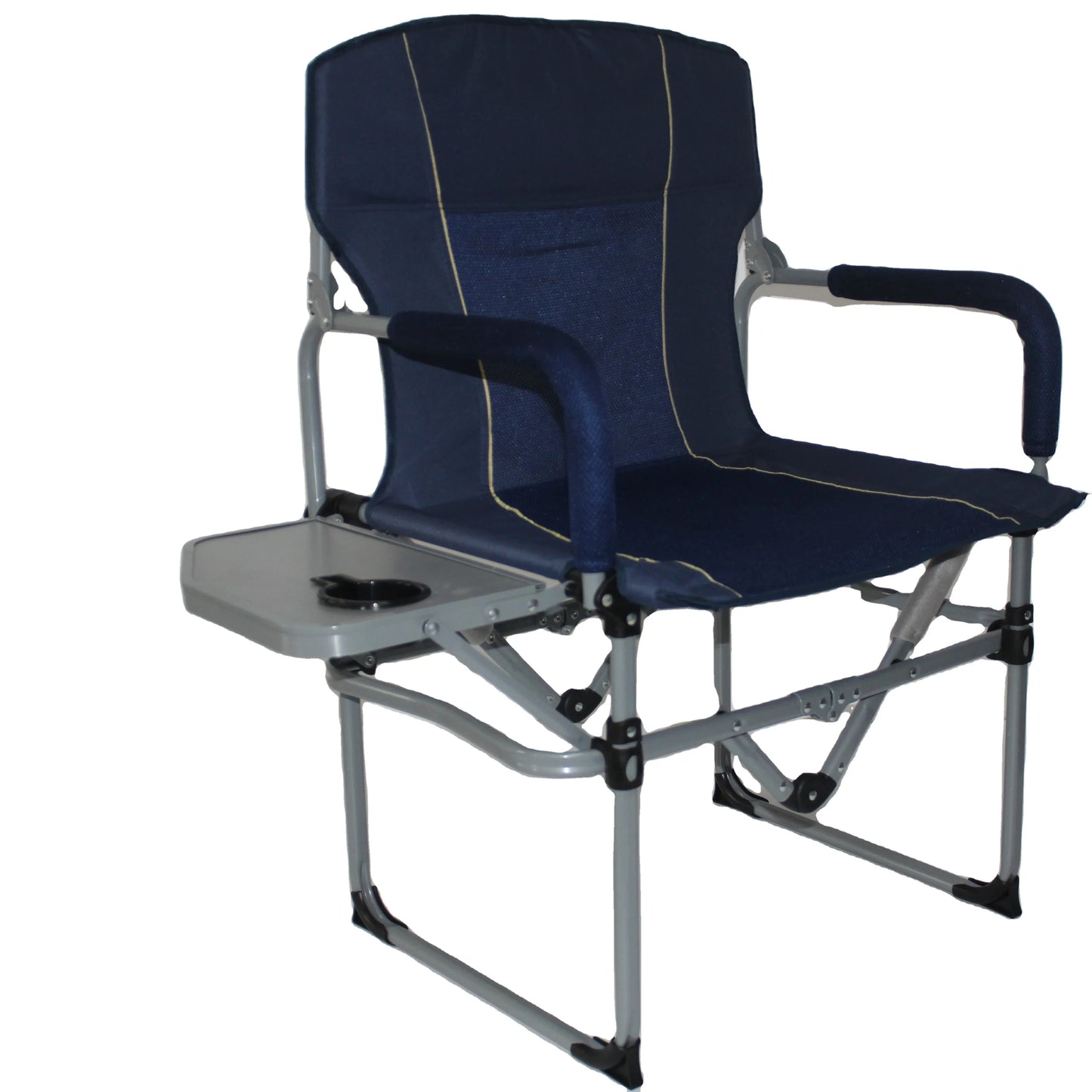 Heavy Duty Director Chair With Side Table Easy Folding Design For Beach Outdoor & Camp Use