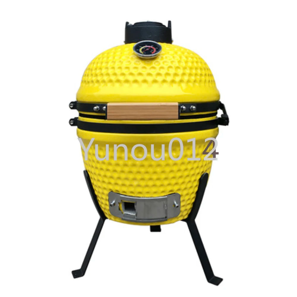 13 Inch Household Multi-Function Barbecue Grill Ceramic Barbecue Equipment Small Portable Villa Courtyard Balcony Barbecue Tool