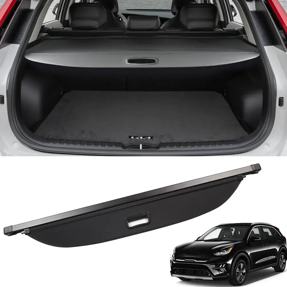 High quality   Car Interior Accessories Black Retractable Trunk Security Shade Custom Fit Trunk Cargo Cover For Kia Niro