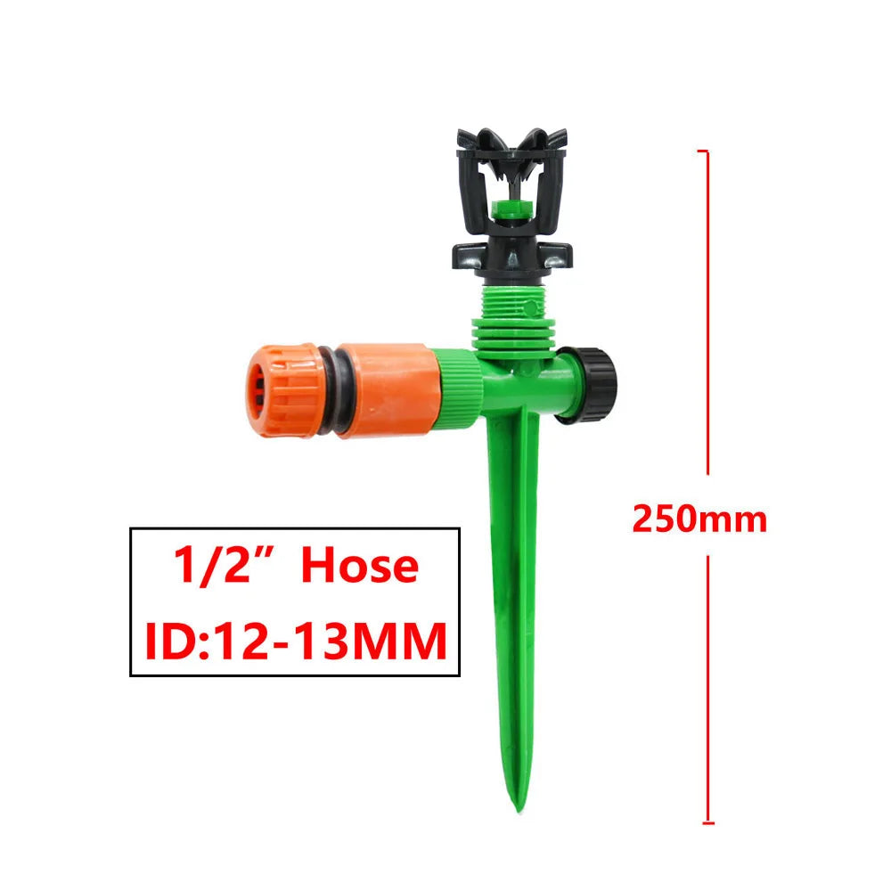 1/2" Male Thread Garden Lawn Rotating Sprinkler Scattering Nozzle 360 Degree Automatic Rotating Watering Irrigation Sprinklers