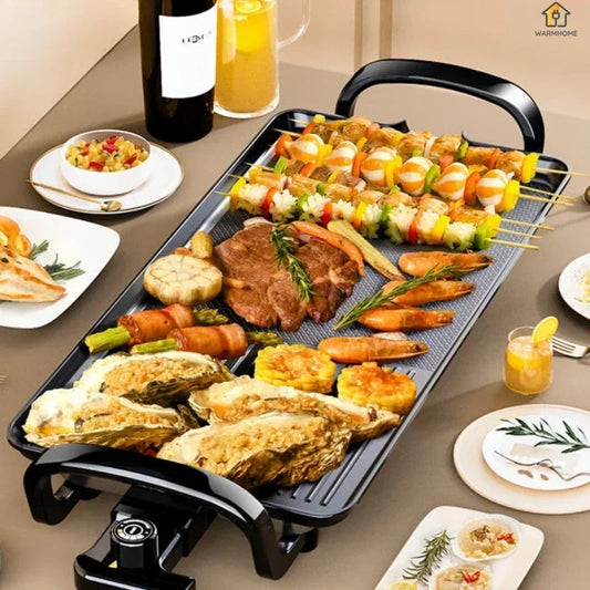 household multifunctional kitchen Barbecue machine  barbecue stove less smoke indoor and outdoor electric baking tray