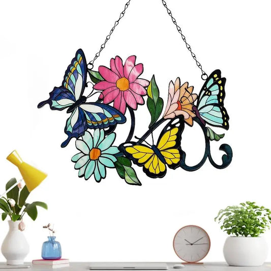 Acrylic Bee Wall Decor Wall Decor Sun Catcher Ornaments Vivid Colors Decoration Tool For Window Balcony Wall And Garden