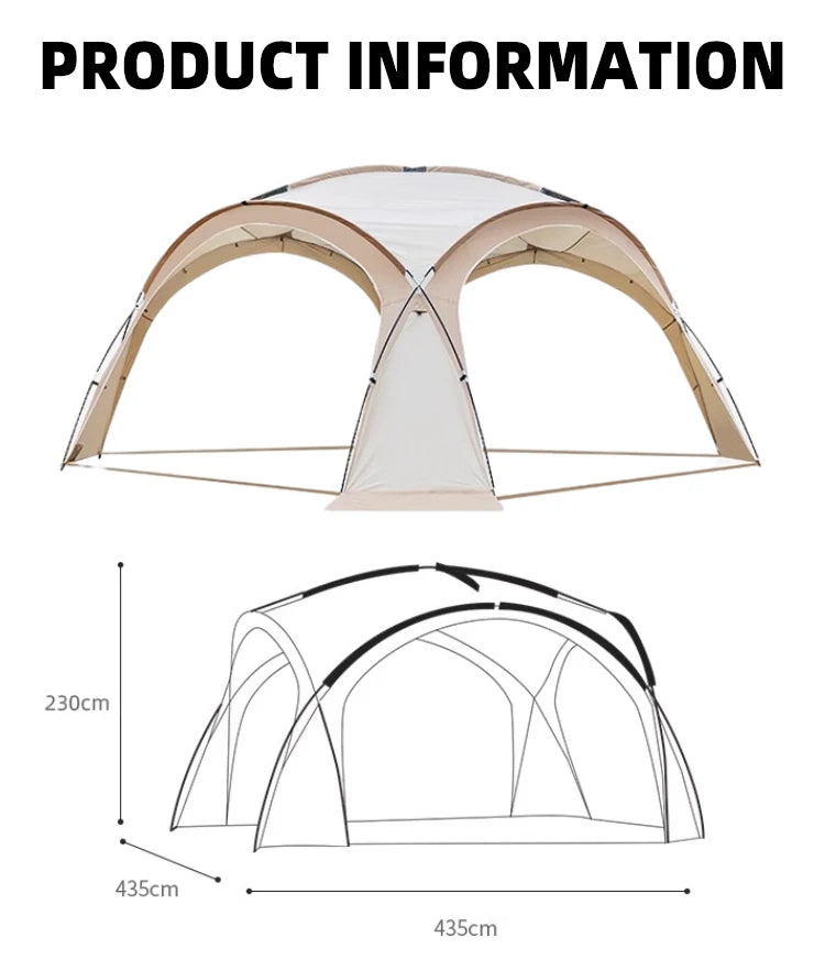 20X20 Tent Heavy Duty  Pop Up Canopy Shade Large Canopy Tent Camping Party Tent For Sporting Events