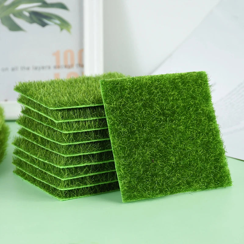 Artificial Turf Moss Sand Table Background Wall Micro Landscape Animal Plant Collocation Outdoor Indoor Decoration Green Stall