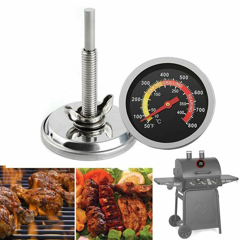 High Quality Brand New Thermometer Temp Gauge Temperature 10~400℃ 50℉~800 ℉ Accessories Barbecue M10 Screw Oven