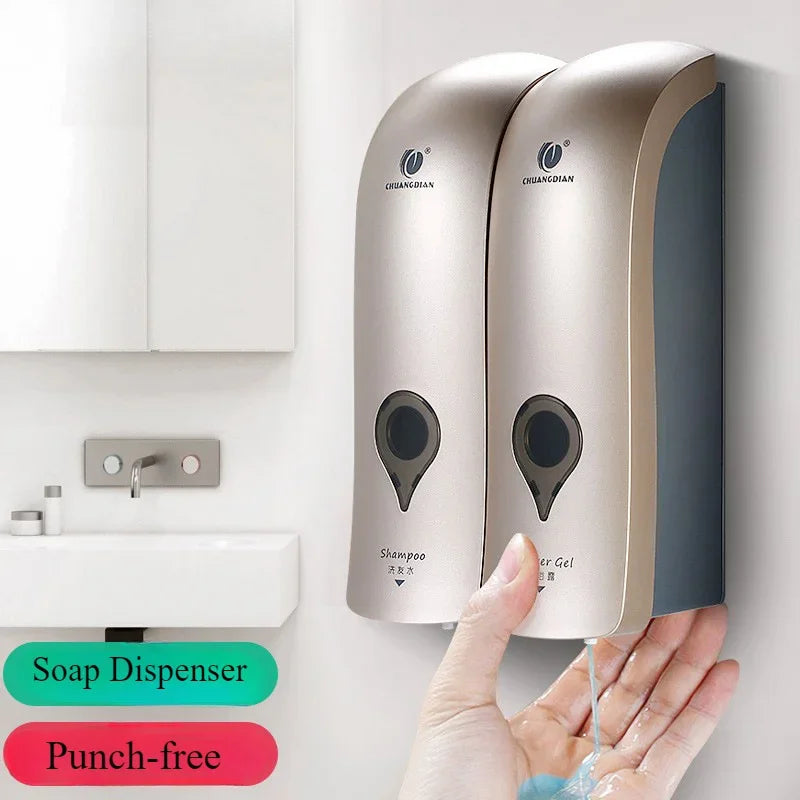 Household Bathroom Wall-mounted Hand Sanitizer Bottle Soap Dispenser Non-porous Soap Dispenser Soap Dispenser