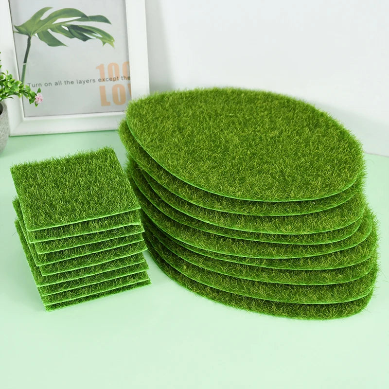 Artificial Turf Moss Sand Table Background Wall Micro Landscape Animal Plant Collocation Outdoor Indoor Decoration Green Stall