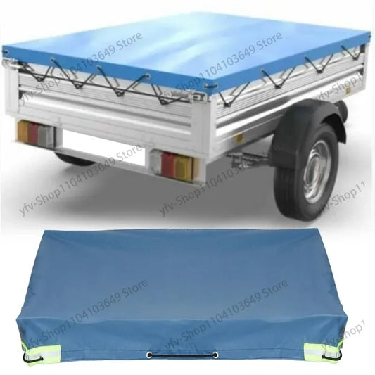 Tarpaulin Trailer Cover Dustproof Windproof Trailer Cloth For Trailer's Supplies Waterproof   Dust-proof General Purpose