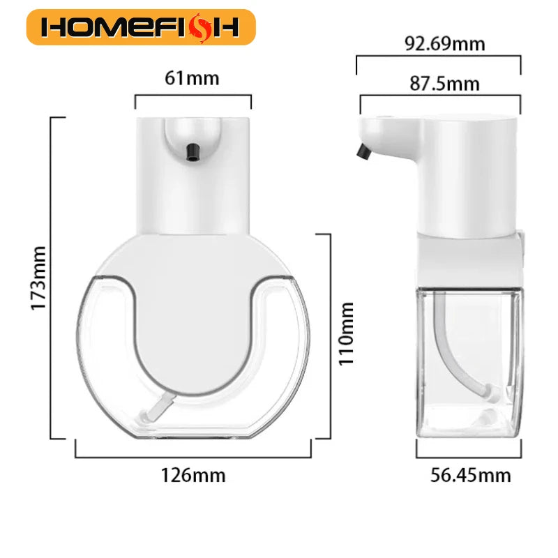 HOMEFISH P10 Smart Soap Dispenser 420ml Touchless Motion Sensor Washing Hand Device Wall-Mounted Liquid Soap Dispenser