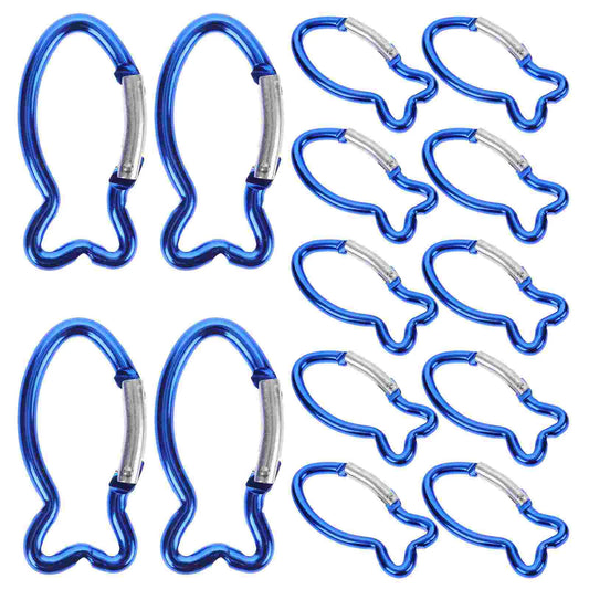 15 Pcs Outdoor Safety Buckle Carabiner for Climbing Lock Buckles Convenient Mini Clip Accessory Tools Swing Carabiners