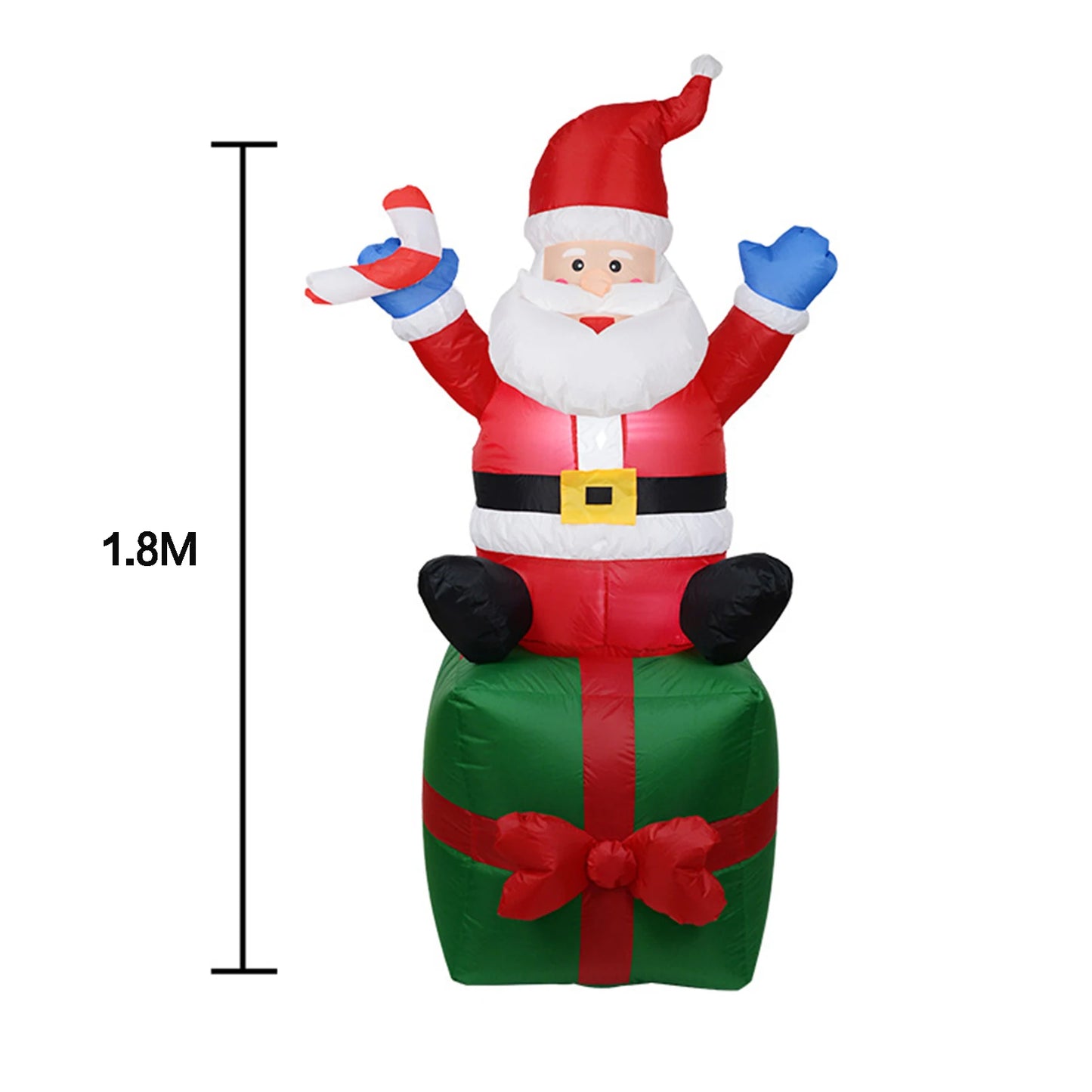 Inflatable Lights Vanthylit Santa Claus with Bright Warm White LED for Outdoor Holiday Yard Lawn