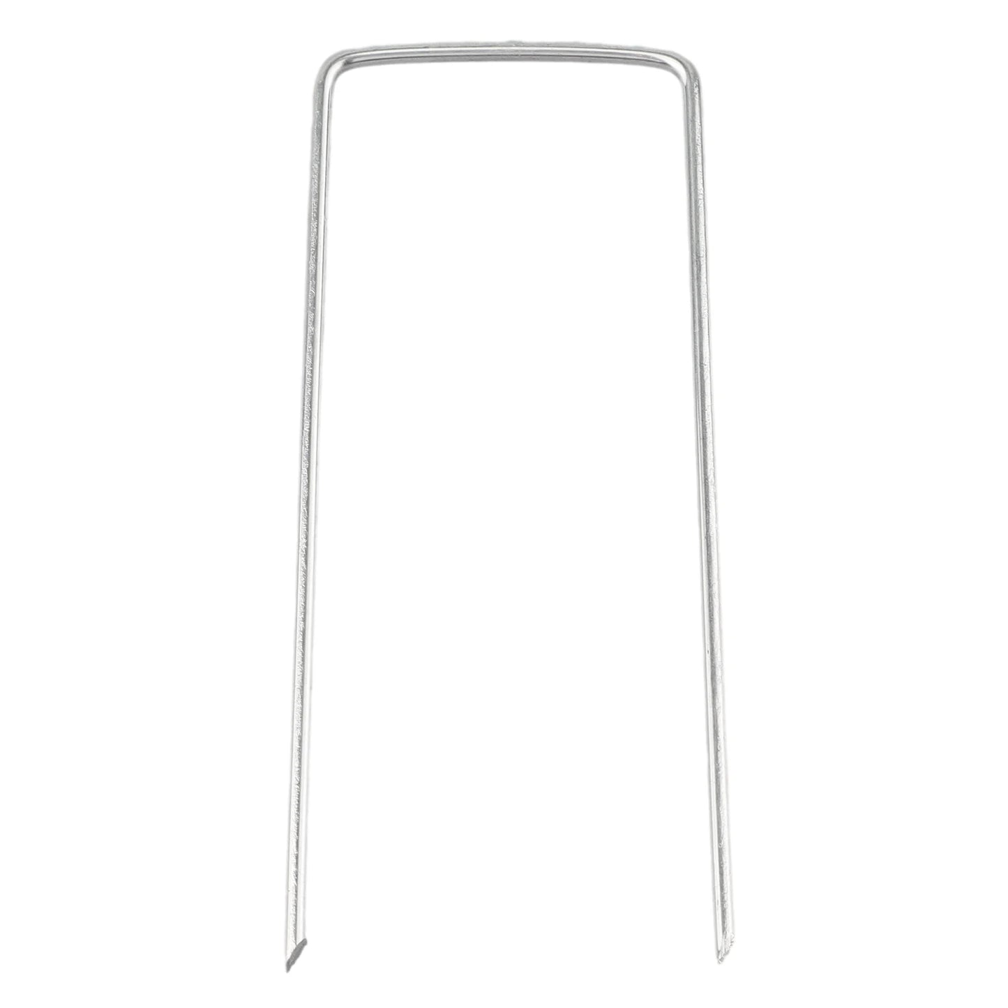 50pcs Galvanised Metal Ground U Tent Pegs Gazebo Camping Tarpaulin Hooks Tarpaulin Fixing Lawn U-Shape Pegs For Garden Lawn