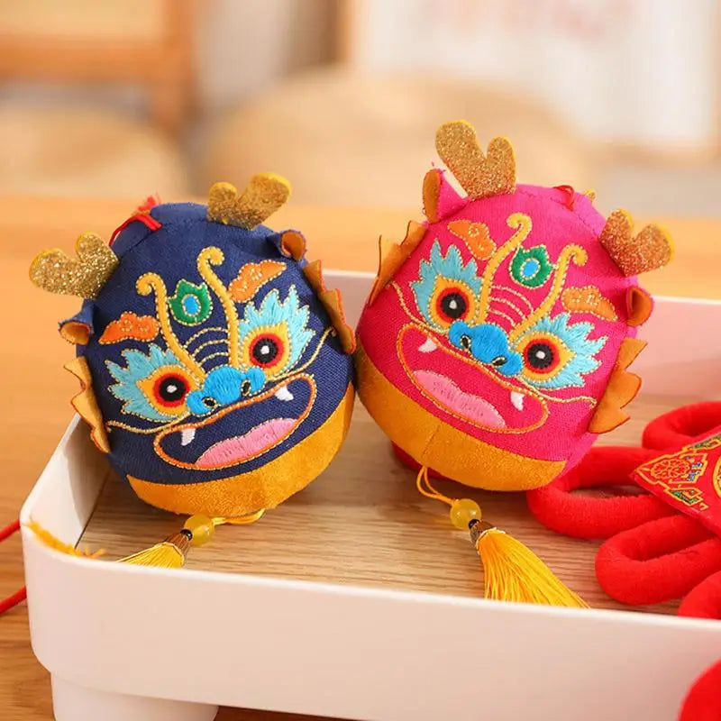 2024 Chinese New Year Decorations Cute Zodiac Dragon Plush Pendant Lovely Stuffed Mascot Doll Plush Toys For Children Gifts