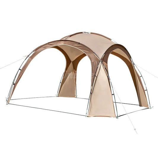 Windproof Outdoor Camping Dome Tent, Party Beach Canopy, Large BBQ Awning, Sun Shelter, Hiking, Family Picnic, 6-8 Person