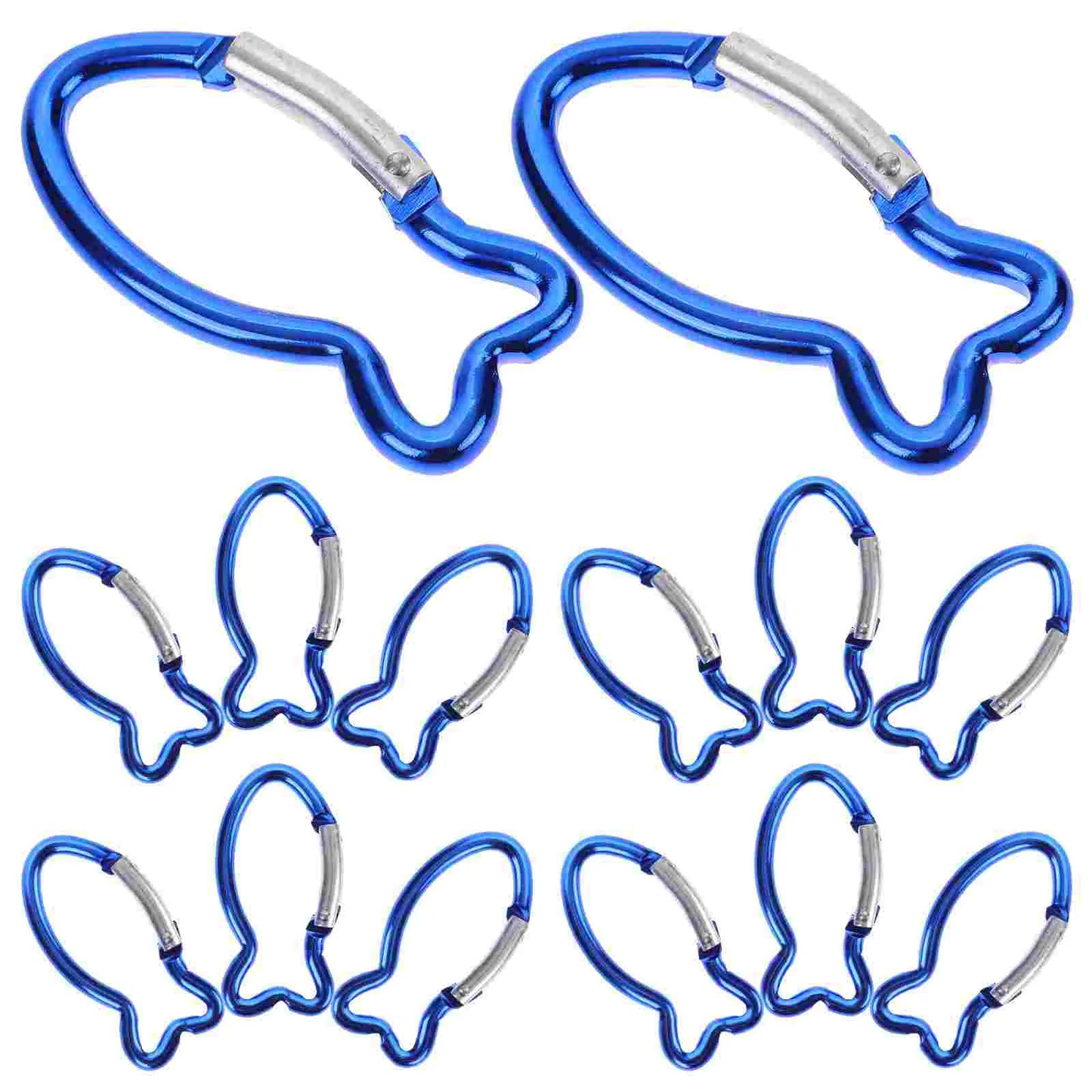 15 Pcs Outdoor Safety Buckle Carabiner for Climbing Lock Buckles Convenient Mini Clip Accessory Tools Swing Carabiners