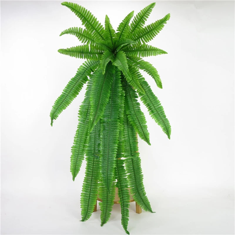 115Cm Wall Hanging Plants Artificial Persian Leaf Vine Fake Fern Leaves Silk Plant Green Wall Ivy For Garden Decor